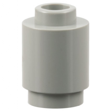 light gray brick round 1 x 1