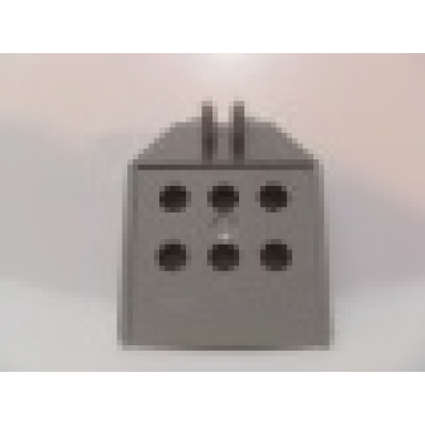 light gray door 1 x 4 x 3 2 3 with 6 holes and locking 2 fingers hinge