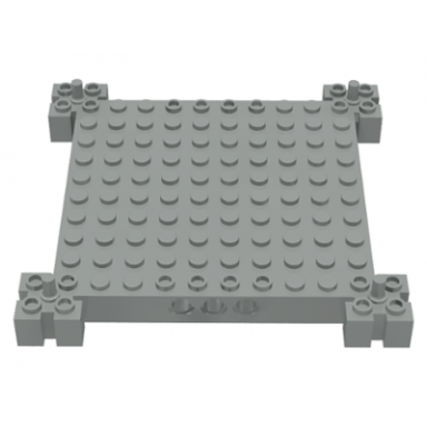 light gray brick modified 12 x 12 base