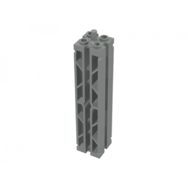 light gray support 2 x 2 x 8 with channels and top peg lattice on 2 sides