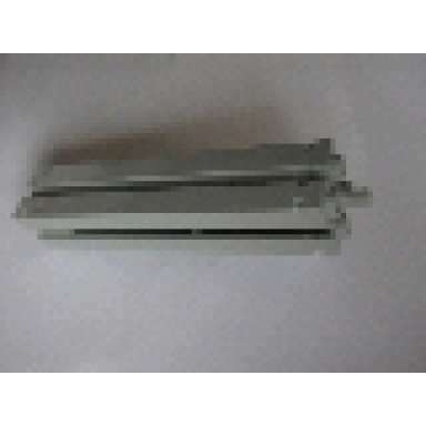 light gray support 2 x 2 x 8 with channels and top peg smooth on all sides