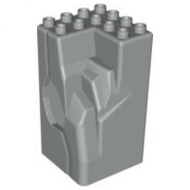 light gray duplo rock 4 x 4 x 6