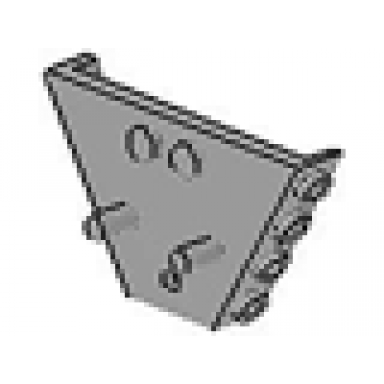 light gray vehicle tipper end flat with pins
