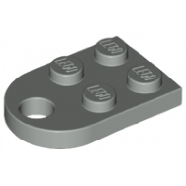 light gray plate modified 2 x 3 with hole