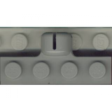 light gray plate modified 1 x 4 with tow ball socket short 4 slots 7mm socket length