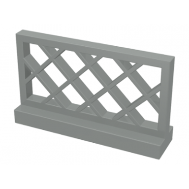 light gray fence 1 x 4 x 2 lattice