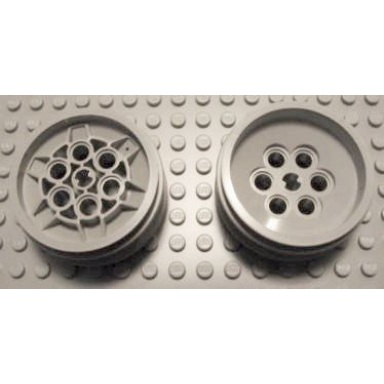 light gray wheel 68.8 x 24 model team type 2 notches around wheel ring