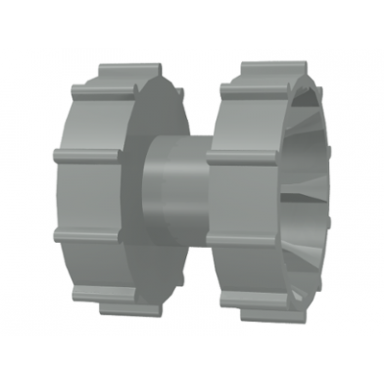 light gray technic tread hub