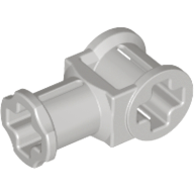 light gray technic axle connector with axle hole