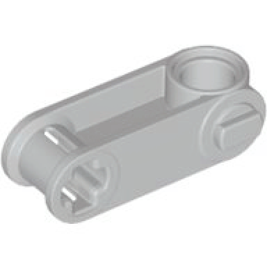 light gray technic axle and pin connector perpendicular 3l with pin hole