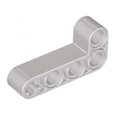 light gray technic liftarm modified bent thick l-shape 2 x 4