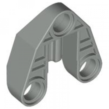 light gray technic pin connector 3 x 3 with axle and 3 pin holes