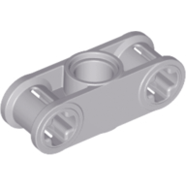 light gray technic axle and pin connector perpendicular 3l with center pin hole