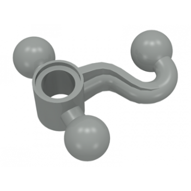 light gray technic steering arm with 3 tow ball