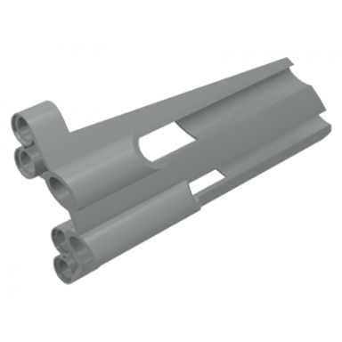 light gray technic panel fairing 4 large long large holes side b