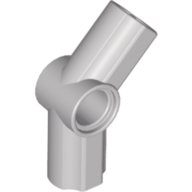 light gray technic axle and pin connector angled 4 - 135 degrees