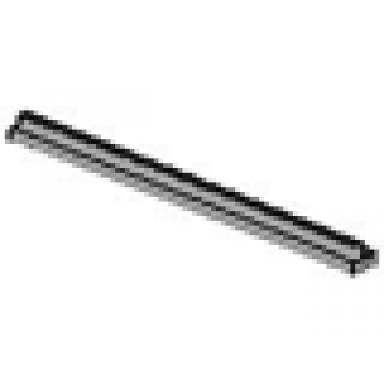 light gray train track rail straight 16l with tapered ends