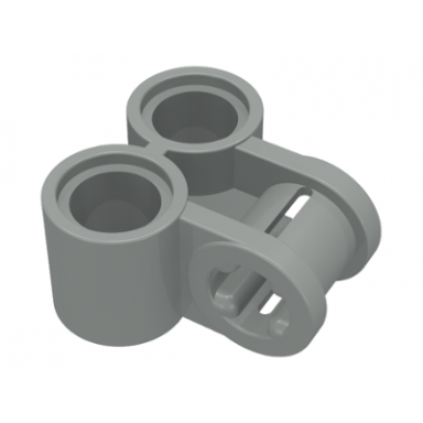 light gray technic axle and pin connector perpendicular double