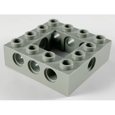 light gray technic brick 4 x 4 open center
