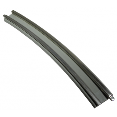 light gray train track 12v conducting rail curved without cable connection holes