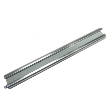 light gray train track 12v conducting rail straight without cable connection holes