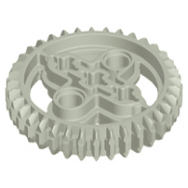 light gray technic gear 36 tooth double bevel