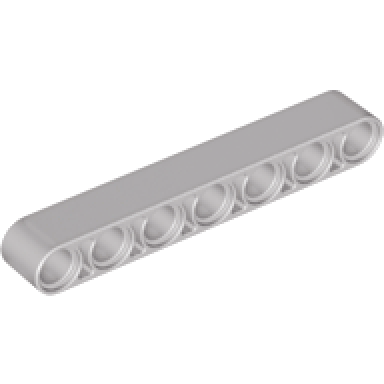 light gray technic liftarm thick 1 x 7
