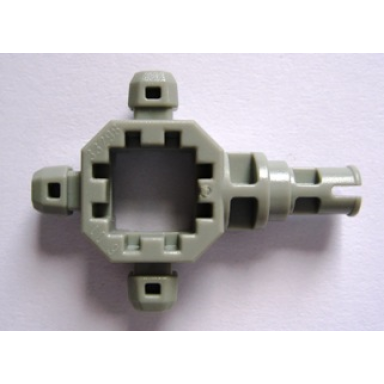 light gray znap connector 3 x 3 - 3 way with pin