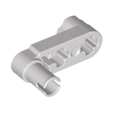 light gray technic liftarm modified crank pin 1 x 3 - axle holes