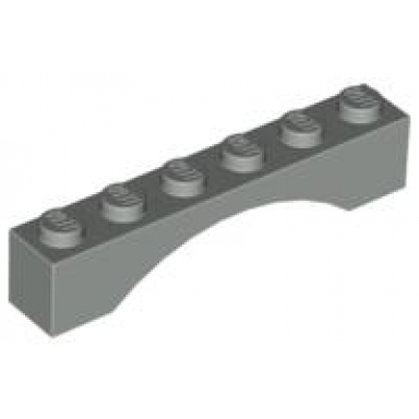 light gray arch 1 x 6