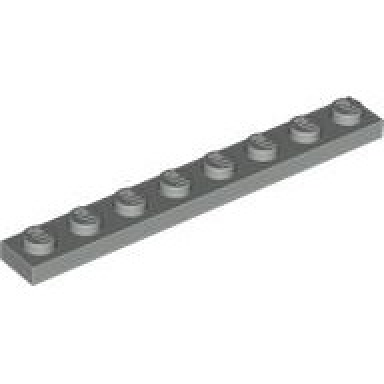 light gray plate 1 x 8