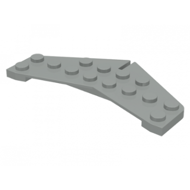 light gray wedge plate 4 x 8 tail