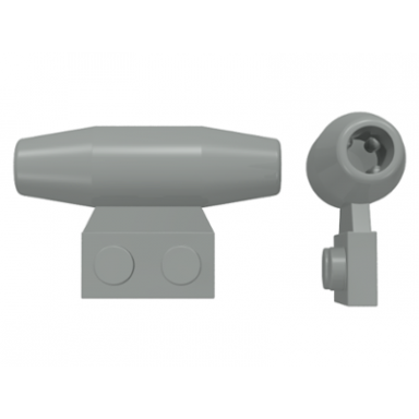 light gray engine smooth small 1 x 2 side plate with axle holders