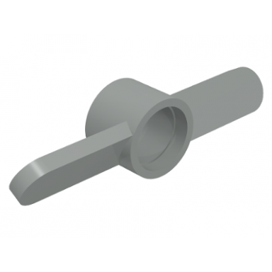 light gray propeller 2 blade helicopter tail