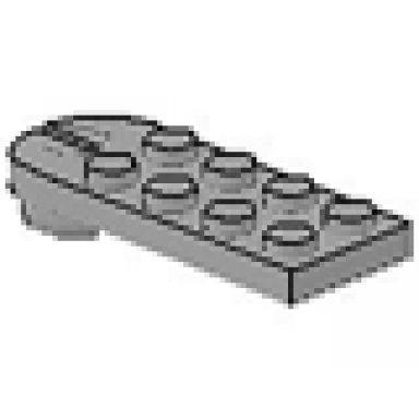 light gray plate modified 2 x 5 with tow ball socket