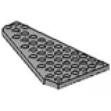 light gray wedge plate 7 x 12 wing right