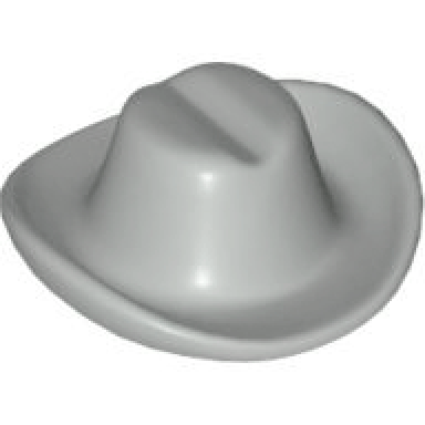 light gray minifigure headgear hat cowboy