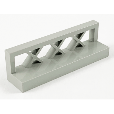 light gray fence 1 x 4 x 1 lattice