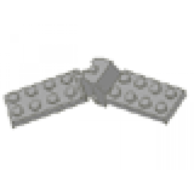 light gray hinge plate 2 x 4 with articulated joint 3640 3639