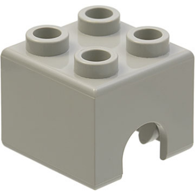 light gray technic engine piston square 2 x 2