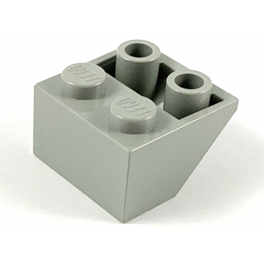 light gray slope inverted 45 2 x 2 with flat bottom pin