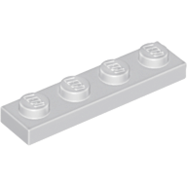 light gray plate 1 x 4