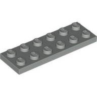 light gray plate 2 x 6