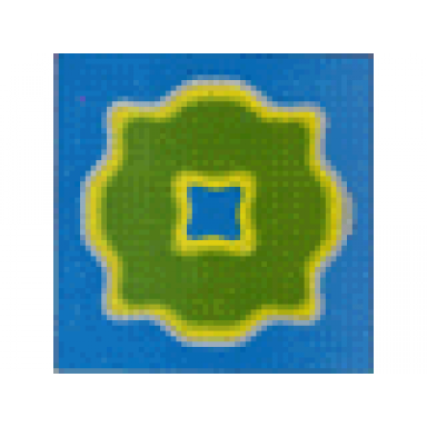 light gray baseplate 32 x 32 with island and center lagoon pattern