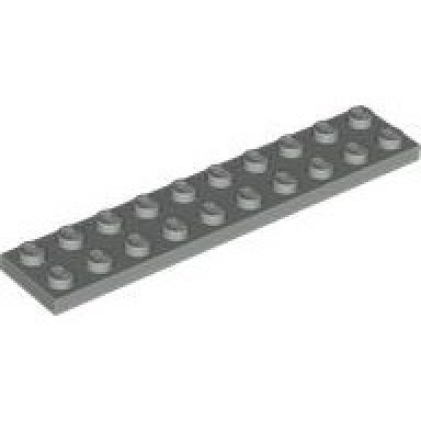 light gray plate 2 x 10