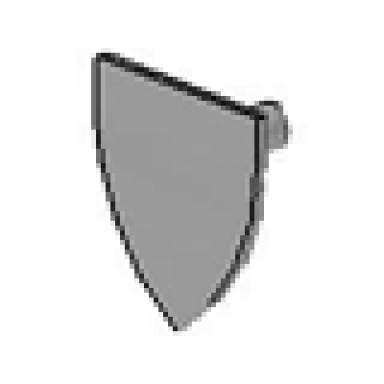 light gray minifigure shield triangular