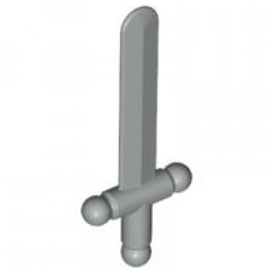 light gray minifigure weapon sword shortsword