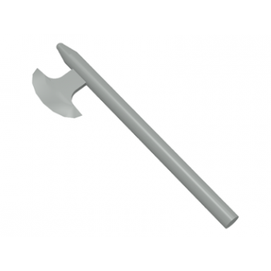 light gray minifigure weapon axe halberd