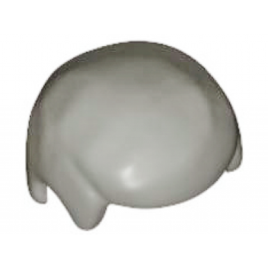 light gray minifigure hair male smooth