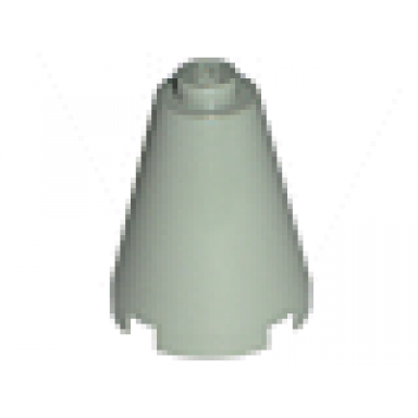 light gray cone 2 x 2 x 2 - solid stud